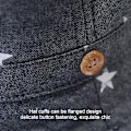 Pikkukuva 4 / 5: Vauvan aurinkohattu taaperolle, aurinkosuoja, eläinlakki, unisex, kesäinen ämpärihattu leukahihnalla, UPF 50+ Black bottom XS