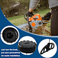 Miniatyrbild 5 av 5: Trädgårdsredskap i rostfritt stål, jordbruksplantering av plantor, trädgårdsredskapstransplanterare för STIHL MS180 bränsletanklock