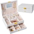 Smyckeskrin Organizer 2 Lager (Vit)