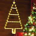 Miniatyrbillede 1 af 5: Batteridrevne Julelys - 93cm LED Stige Julelys, 8 Tilstande, Stige Juletræslygter til Julepynt Warm White