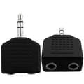 Helt ny 3,5 mm hane till 2 hona adapter