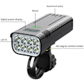 Pikkukuva 2 / 5: Pyörän valot eteen ja taakse yöajoon, 5200 mAh USB ladattava 8 LED polkupyörän valo, IPX5 vedenpitävä, Ominaisuus (KX8-D)