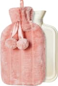 2L Varmvattenflaska Fuskpäls (Rosa)