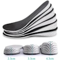 Miniatyrbild 4 av 4: 1 Par Höjdökande Skoinlägg Andningsbart Memory Foam Höjdökande Innersula Osynlig Ökad Hällyft Skoinlägg 2.3cm 2.3cm
