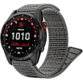 Miniatyrbild 1 av 6: Kardborreband för Garmin Fenix 7S/ Fenix 6S/Fenix 5S, 20 mm justerbart flätat nylonarmband armband grå