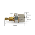 Miniatyrbild 5 av 5: 1st Guitar Push/Push Potentiometer Kort Axel Push Push Potentiometer Elektrisk Gitarr Pot A500k F