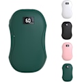 Miniatyrbillede 1 af 5: Genopladelige håndvarmere, elektriske håndvarmere, 2 i 1 genanvendelig elektrisk bærbar lommevarmer USB 6000mAh Power Bank grøn