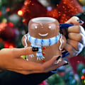 Miniatyrbilde 3 av 5: Julekrus Keramiske Porselenskrus Keramiske Kaffekopper Jule Julekrus Gaver DIY Krus Jule Keramisk Kopp (430ml)