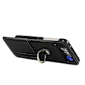Pikkukuva 3 / 5: Lompakkokotelo Yhteensopiva Samsung Galaxy Z Flip 4:n kanssa, PU-nahkakansi crossbody-kaulanauhalla ja rengaspidikkeellä