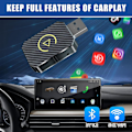 Pikkukuva 4 / 5: Langaton Carplay-sovitin, 2025 Päivitys 2 in 1 Älykäs Autoboxi Muuntaa Langallisen Langattomaksi Android Auto/Carplaylle, Automaattinen Yhteys Gold