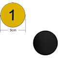 Miniatyrbilde 2 av 5: Plastnummerlapper Graverte Nummererte Lapper ID-lapper Nøkkelmerker Uten Hull (1-100)