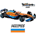 Miniatyrbild 1 av 5: 42141 Mclarens Formel 1 Racebil F1 Modellbyggset Klossleksaker För Barn Födelsedagspresent Pojkar Set
