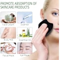Miniatyrbilde 3 av 5: Gua Sha Massasjeverktøy, Svart Bianstein Guasha Brett for Ansikt & Kropp, Naturlig Jade Stein Gua Sha Ansiktsverktøy