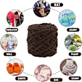 Miniatyrbild 5 av 5: Stickgarn 4xStickgarn för Virkning, Mjuk Chunky Garn för Garnprojekt coffee
