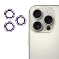 Kamerabeskyttelse for iPhone 14 Pro/iPhone 14 Pro Max, metall CD-tekstur, herdet glasslinsefilm