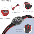 Miniatyrbillede 3 af 7: Rem til Garmin Fenix 7/Fenix 6/Fenix 5/EPIX 2, Quick Fit 22mm Silikone Urrem til Approach S60/S62, D2 Delta, Forerunner 935/945