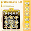 Miniatyrbilde 3 av 5: Dansematte, Dansespill Lekegave For 3-12 År Gamle Barn Jenter Gutter, Danseplate Med Trådløs Bluetooth, 9 Utfordringsmodus