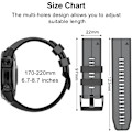 Miniatyrbillede 6 af 7: Rem til Garmin Fenix 7/Fenix 6/Fenix 5/EPIX 2, Quick Fit 22mm Silikone Urrem til Approach S60/S62, D2 Delta, Forerunner 935/945