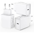 Miniatyrbilde 1 av 5: 3-pakning USB C-lader for iPhone 16/15/14/13/12 Plus Pro Max Mini, AirPods iPad, Samsung Galaxy S24/23/22 iPhone USB C-lader