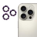 Kamerlinsskydd i metall med CD-textur och härdat glas för iPhone 14 Pro/iPhone 14 Pro Max