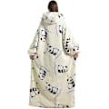 Miniatyrbilde 3 av 5: Ekstra Lang Oversized Blanket Hoodie, Voksen Dame Snuggle Fleece Brukbar Teppe, Fluffy Giant Hettegenser for Tenåringer