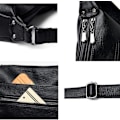 Miniatyrbild 4 av 5: Dam Läder Crossbody Väskor Multi Ficka Mjukt Dam Läder Axelväska Handväska Lättviktig med Justerbar Axelrem