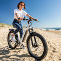 Miniatyrbillede 10 af 10: Elcykler MX06 1000W motor 48V 17.5AH batteri 26-tommer elcykel 42KM/T SHIMANO 7-speed city elcykel 90KM udholdenhed Vit