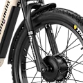 Pikkukuva 9 / 11: Sähköpyörä Shengmilo S700 2000W moottori 48V 17.5AH akku 48KM/H sähköpyörä 90KM kestävyys Shimano 7-vaihteinen sähköinen maastopyörä brown