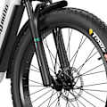 Pikkukuva 7 / 10: MX06 ebike 1000 W moottori 48 V 17,5 Ah akku 42 km/h city ebike paksurengas 26-tuumainen sähköpyörä aikuisille White