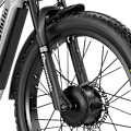 Miniatyrbild 4 av 11: Shengmilo S600 Mountain Electric Bike 2000W 17.5AH Samsung Batteri 45KM/H Elcykel Fat Tire Shimano 7 Speed ​​Electric Mountain Bike grey