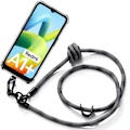 Miniatyrbild 1 av 4: Axelremsfodral för Xiaomi Redmi A1+ - A1 Plus Transparent stötsäkert skydd med axelrem grå
