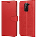 Miniatyrbild 1 av 4: Fodral för Redmi Note 9 (6,53") Röd 360 graders skydd Anti-Shock Läder Effekt Anti Scratch Röd