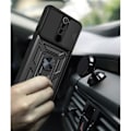 Miniatyrbild 4 av 4: Fodral för Redmi 9 (6,53") Black Hard Edge Förstärkt Tjock Army Style Styv Stötsäker Svart