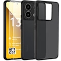 Miniatyrbillede 1 af 4: Coque og Tempererede Glas - Xiaomi - Redmi Note 13 5G - Ridsefri - TPU Sort - Gennemsigtig Hårdt Bagcover Svart