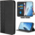 Miniatyrbillede 1 af 4: Coque - OPPO - Find X5 Lite - Læder Effekt - Magnetisk Lukning - 2 Tempered Glas Svart