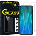 Miniatyrbillede 1 af 4: Til Xiaomi Redmi Note 8 Pro 6.53": Parti - Pakke med 2 skærmbeskytterfilm af hærdet glas