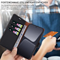 Miniatyrbild 3 av 4: Fodral till Xiaomi 13 Lädereffekt Stötsäker Integral Wallet Black Svart