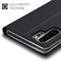 Miniatyrbillede 2 af 4: Etui - Huawei - P30 Pro - Flip Premium - Sort - Magnetisk lukning - Videounderstøttelse Svart