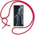 Miniatyrbild 1 av 4: Skyddsfodral för Xiaomi Mi 11 - E.F.CONNECTION - Mjuk - Transparent-röd - Anti-Scratch transparent-röd