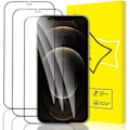 Miniatyrbillede 1 af 4: E.F.Connection [4 styk] Fuldt hærdet glas til iPhone 13 (6,1") Transparent med svart kant