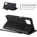 Miniatyrbillede 2 af 4: Etui til Redmi Note 12 5G beskyttelse Anti-ridse PU læder Sort