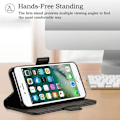 Miniatyrbillede 4 af 4: Coque Etui Rabat - E.F.CONNECTION - iPhone 7 Plus - Tempered Glass - Beskyttelse 360° - Sort Svart