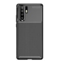 Miniatyrbillede 2 af 4: Etui til din Huawei P30 Pro i sort kulfiber stødsikker TPU Svart