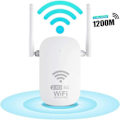 Miniatyrbillede 1 af 4: Wi-Fi Repeater 1200 Mbps Dual Band Wifi-forstærker 2,4 & 5 GHz