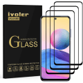 Miniatyrbild 1 av 4: Pack med 3 Härdat Glas för Xiaomi Redmi Note 10 5G, [Fullt Skydd] Skärmskyddsfilm i Svart - Repfria - 1297