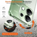 Miniatyrbillede 4 af 4: Cover til Xiaomi Redmi Note 13 4G - Xiaomi - Stødabsorberende - Forstærket Beskyttelse - Sort Snor Transparent, svart