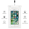 Miniatyrbillede 2 af 4: Vandtæt telefontaske cover til Samsung Galaxy A10, A10e, A20, A20e, A30, A40, A50, A60, A2 Core - Hvid