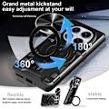 Miniatyrbillede 2 af 4: Coque til Xiaomi Redmi Note 14 Pro 5G - med Ring og Kameradække - Sort - E.F.Connection® Svart