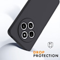 Miniatyrbillede 2 af 4: Coque til Xiaomi Redmi 14C, Anti-Rids Silikone Beskyttelse med Snor - Sort Svart