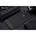 Miniatyrbild 2 av 4: Xiaomi Mi 8 Fodral Kolfiber Resilient TPU Skydd Fodral För Xiaomi Mi 8 - Svart